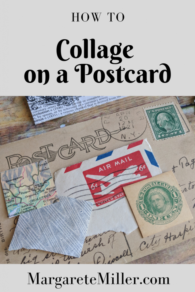 Poster for How to Collage on a Postcard