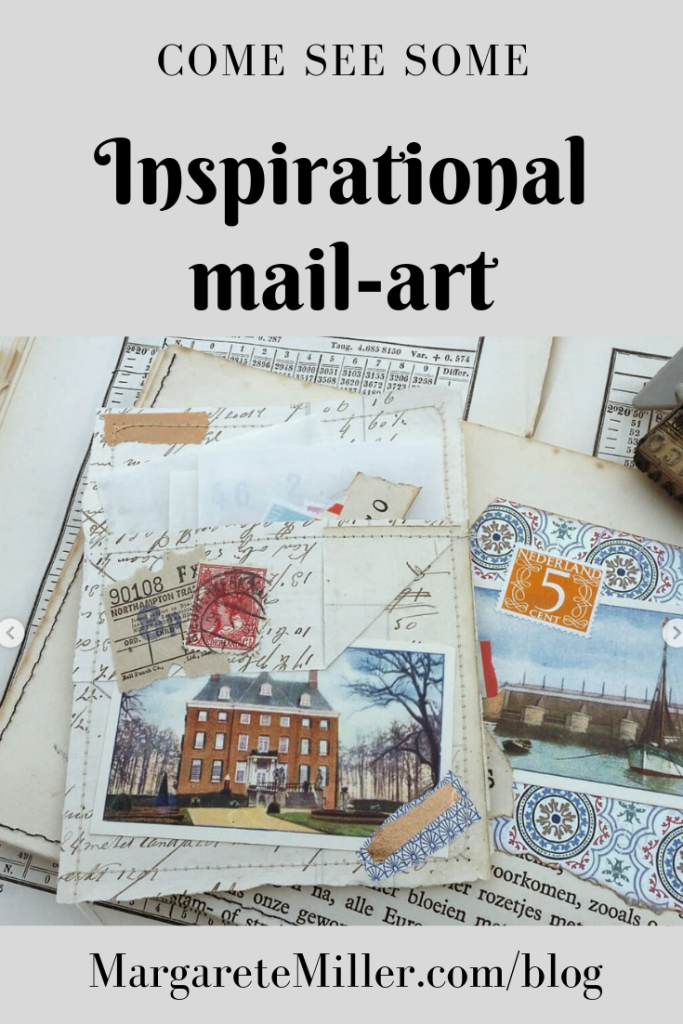 A pinterest pin for inspirational mail art